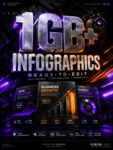 1GB+ Infographics Ready-to-Edit