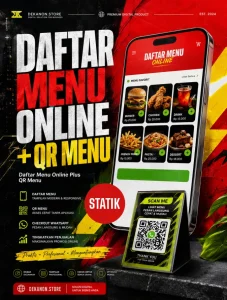 Jasa Bikin Daftar Menu Online Plus QR Menu