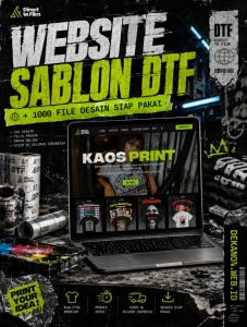 Jasa Pembuatan Website Sablon DTF + 1000 File Desain