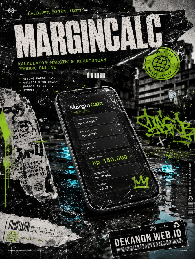 MarginCalc - Kalkulator Margin Keuntungan - Online Shop