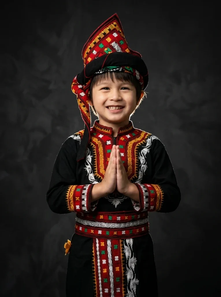 Detail Pakaian Adat Gayo Anak 1 Terbaru