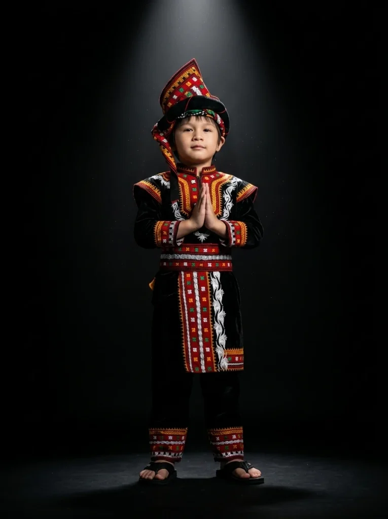 Visual Pakaian Adat Gayo Anak 4 Resolusi Tinggi