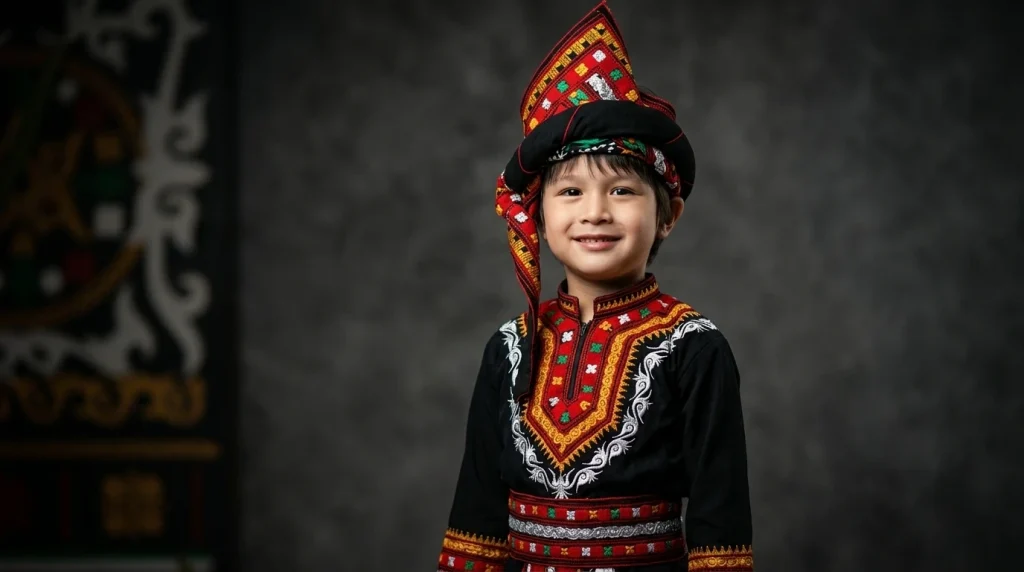 Gambar Pakaian Adat Gayo Anak Landscape 4 Lengkap
