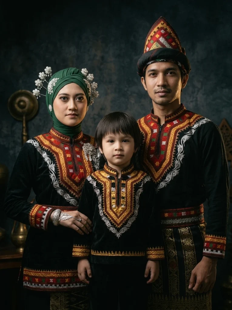 Dokumentasi Pakaian Adat Keluarga Gayo 2 Resolusi Tinggi
