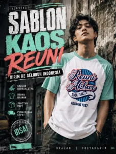 Sablon Kaos Reuni Jogja - Kirim Ke Seluruh Indonesia