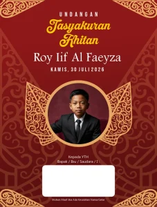 Undangan Khitanan - Sunat Rasul