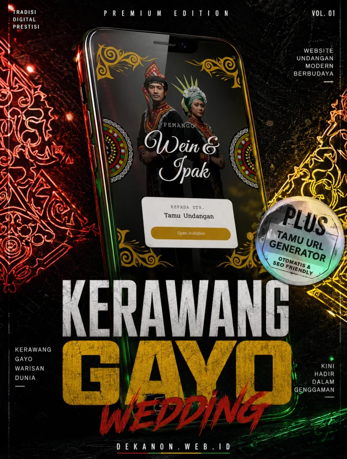 Undangan Website Kerawang Gayo - Wedding Custom