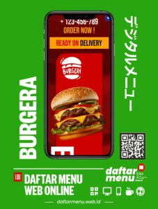 Jasa Pembuatan Website Daftar Menu Burger Modern