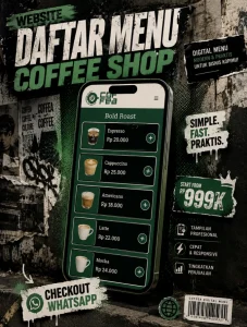 Website Daftar Menu Coffee Shop