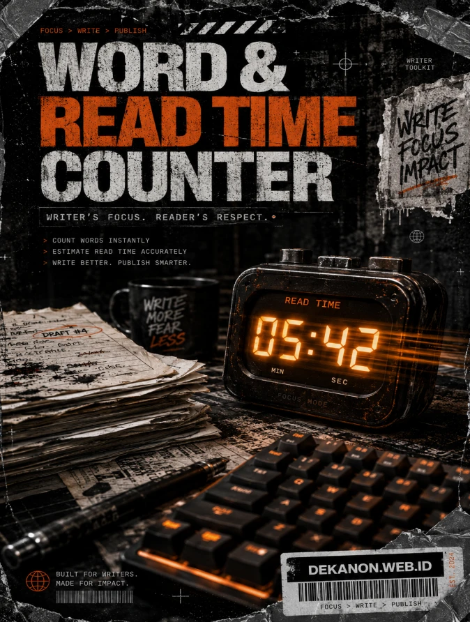 Word & Read Time Counter with Pomodoro Timer