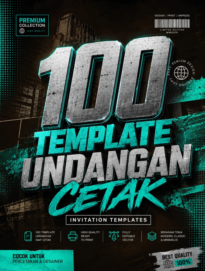 100 Template Undangan Cetak Gratis