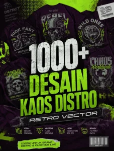 1000+ Desain Kaos Distro Retro Vector