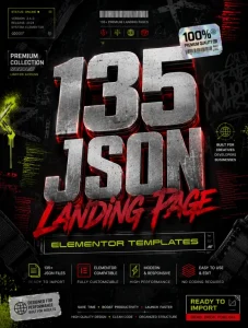 135 JSON Landing Page Elementor Free