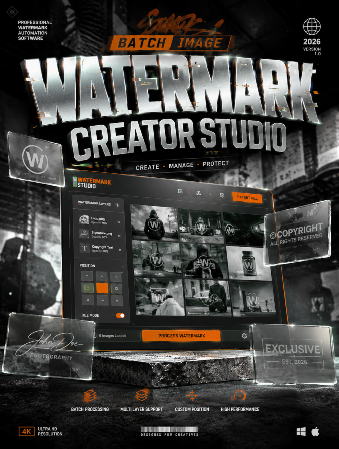 Batch Image Watermark Creator Studio
