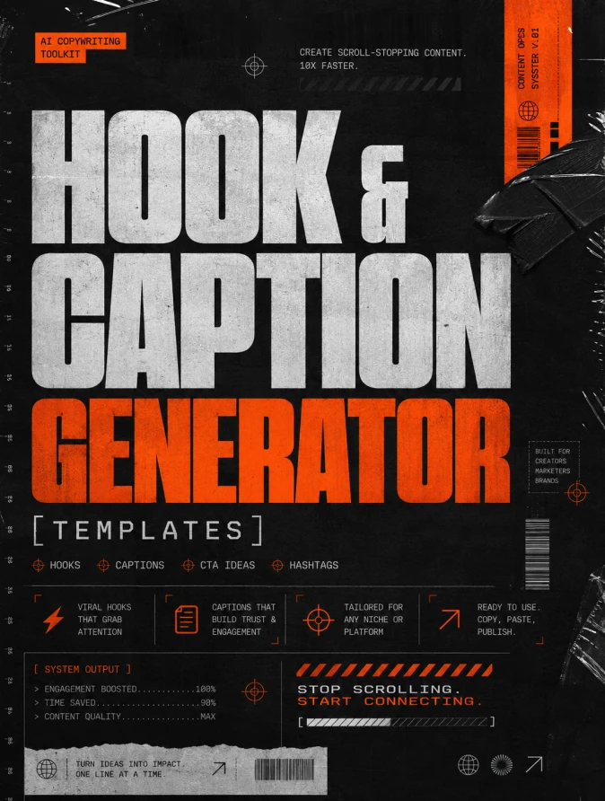 Hook & Caption Generator