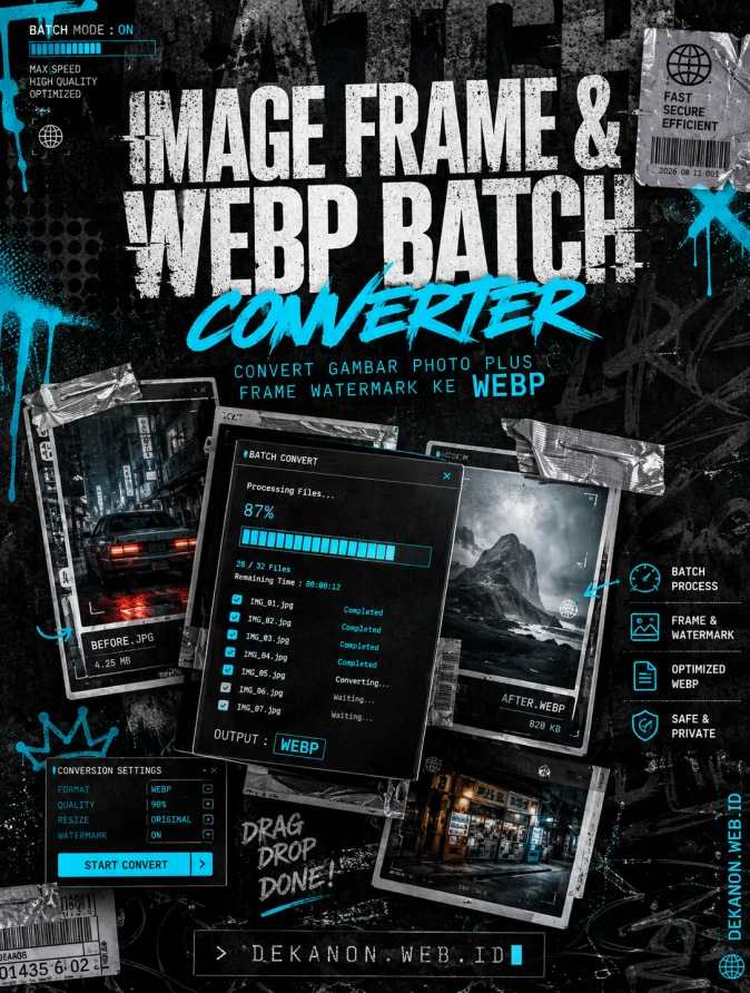 Image Frame & WebP Batch Converter