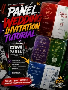 Panel Wedding Invitation Tutorial