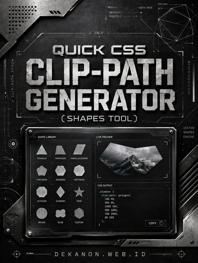 Quick CSS Clip-Path Generator (Shapes Tool)