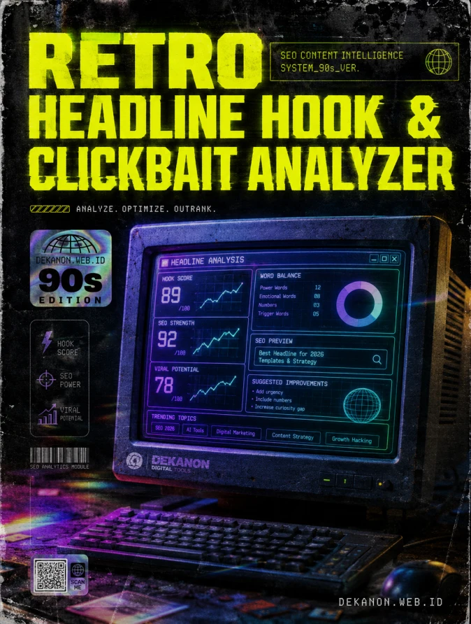 Retro Headline Hook & Clickbait Analyzer