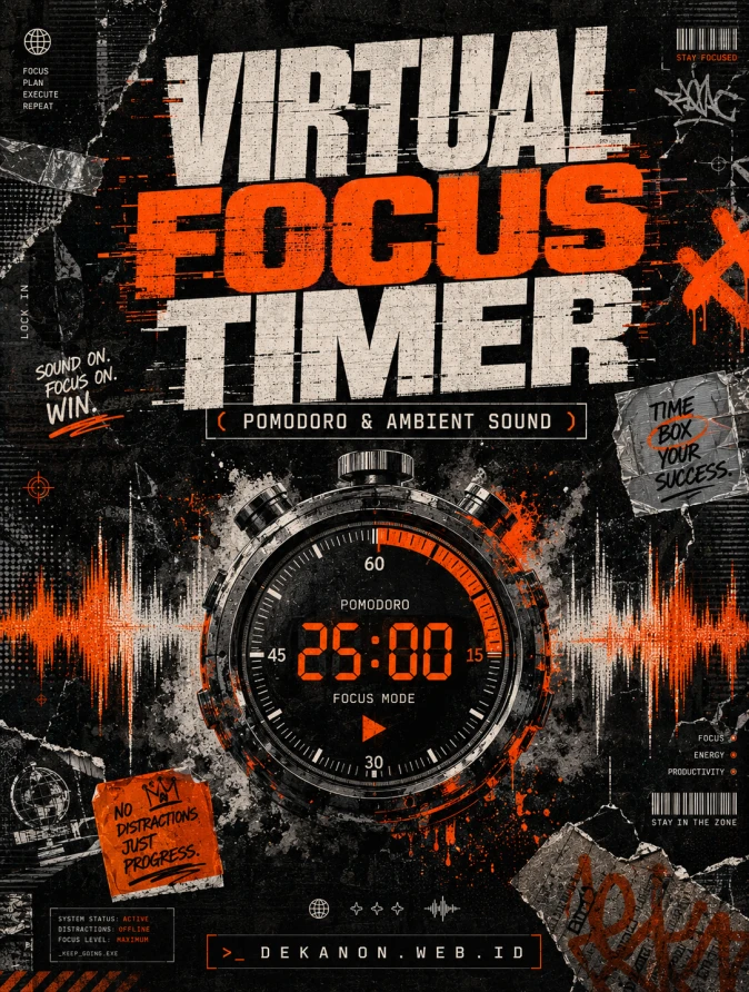 Virtual Focus Timer (Pomodoro & Ambient Sound)