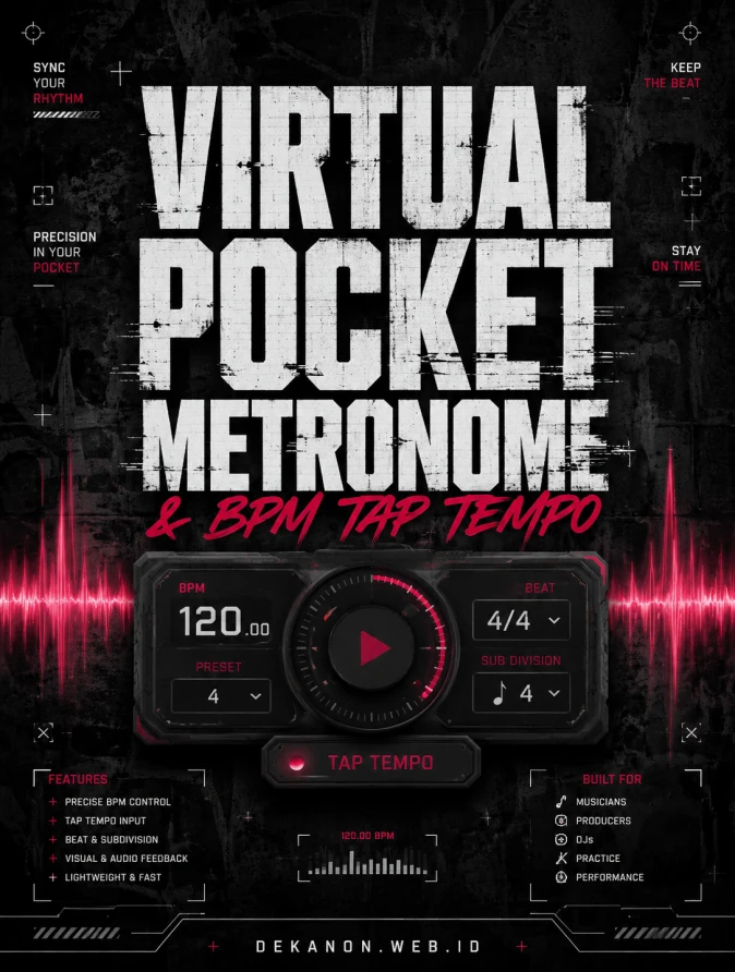Virtual Pocket Metronome & BPM Tap Tempo