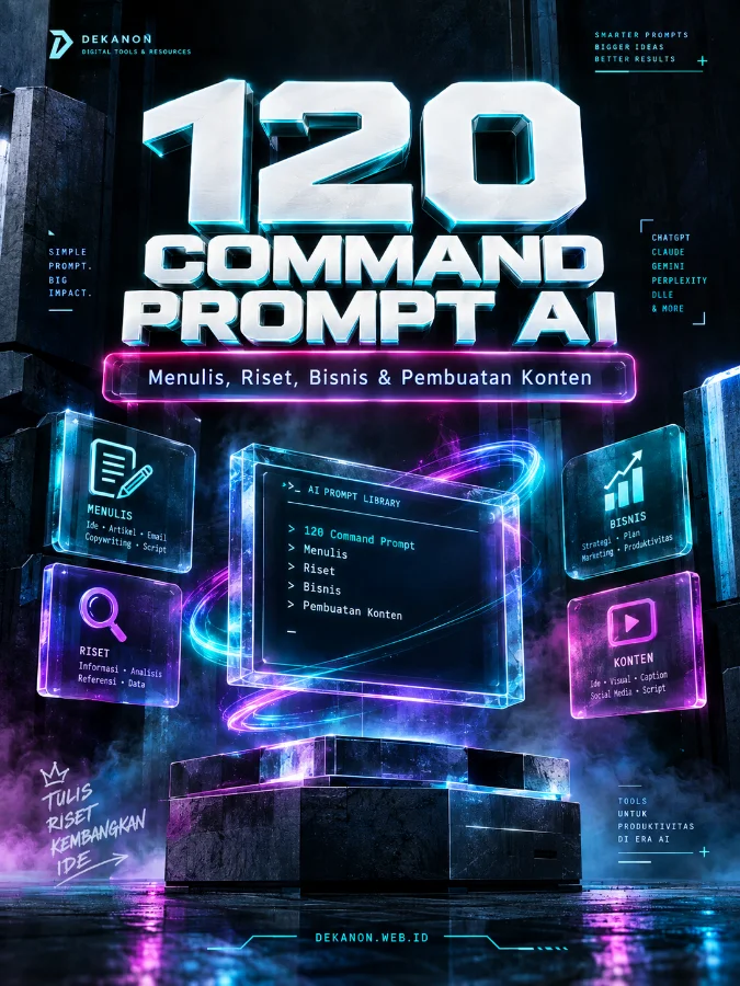120 Command Prompt AI Menulis, Riset, Bisnis & Pembuatan Konten