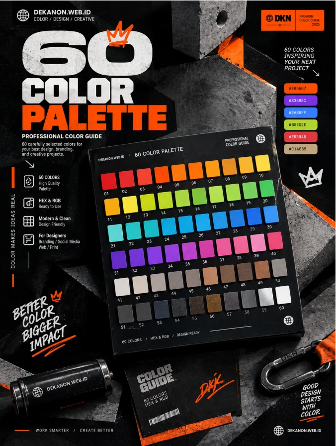 60 Color Palette untuk Branding, Logo, Website & Desain