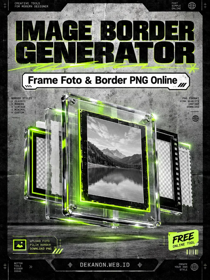 Image Border Generator – Buat Frame Foto & Border PNG Online