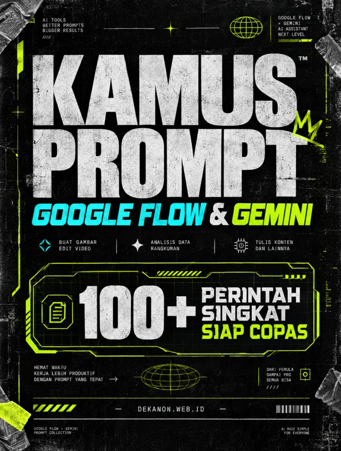 Kamus Prompt Google Flow & Gemini: 100+ Perintah Singkat Siap Copas