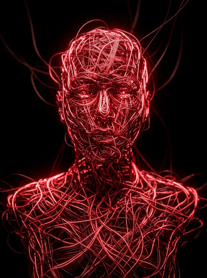 Abstract humanoid bust