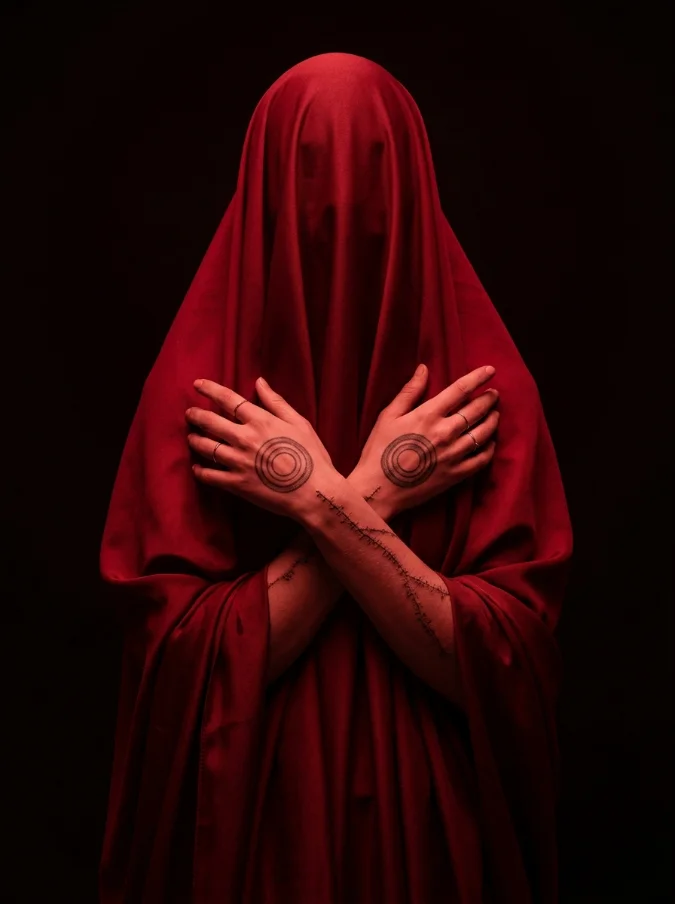 red drapery