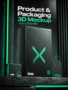 Product & Packaging 3D Mockup Prompt Generator