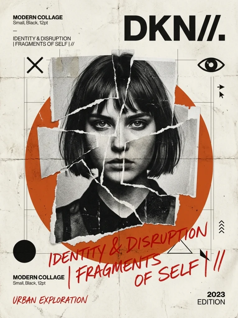 Modern collage poster