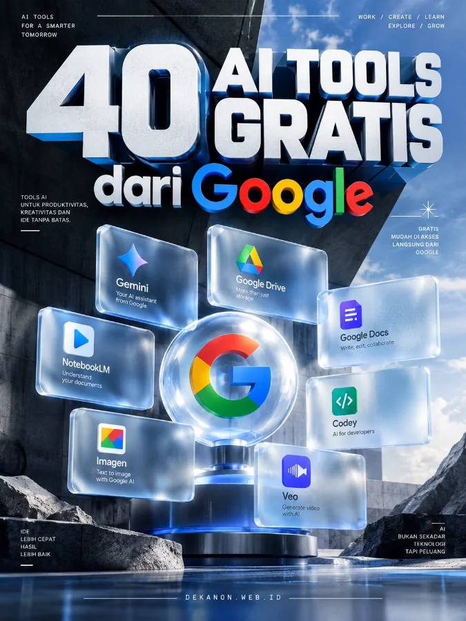 40 AI Tools Gratis dari Google