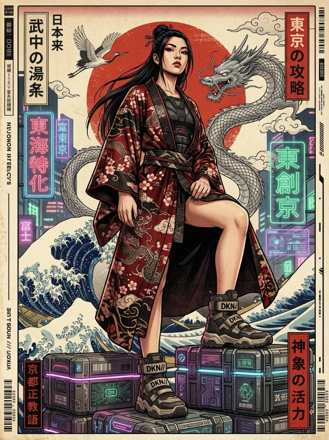 Cyberpunk Ukiyo-e