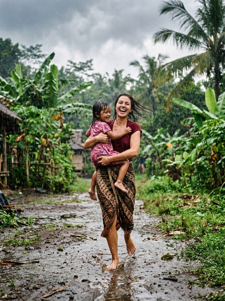 Keceriaan di Tengah Hujan